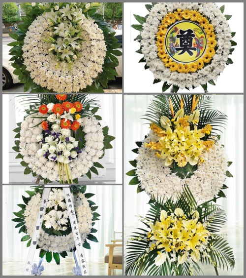山东青岛平度市田庄镇郝家营村花圈速递